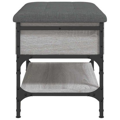 Schuhbank Grau Sonoma 62x42x45 cm Holzwerkstoff