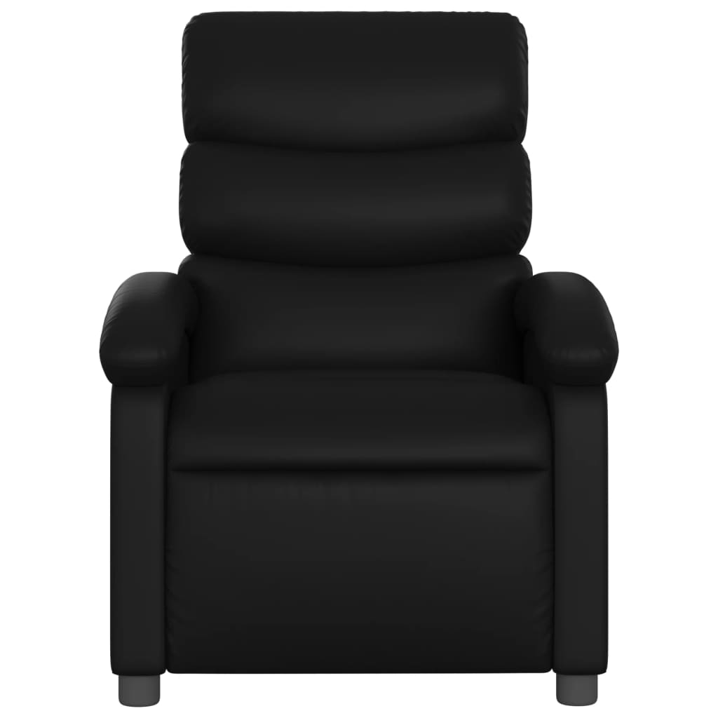 vidaXL Relaxsessel Elektrisch Schwarz Kunstleder