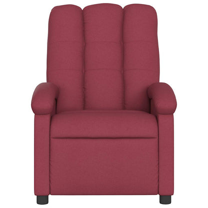 vidaXL Relaxsessel Elektrisch Weinrot Stoff