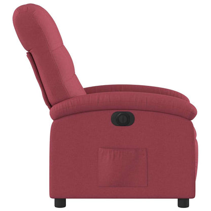 vidaXL Relaxsessel Elektrisch Weinrot Stoff