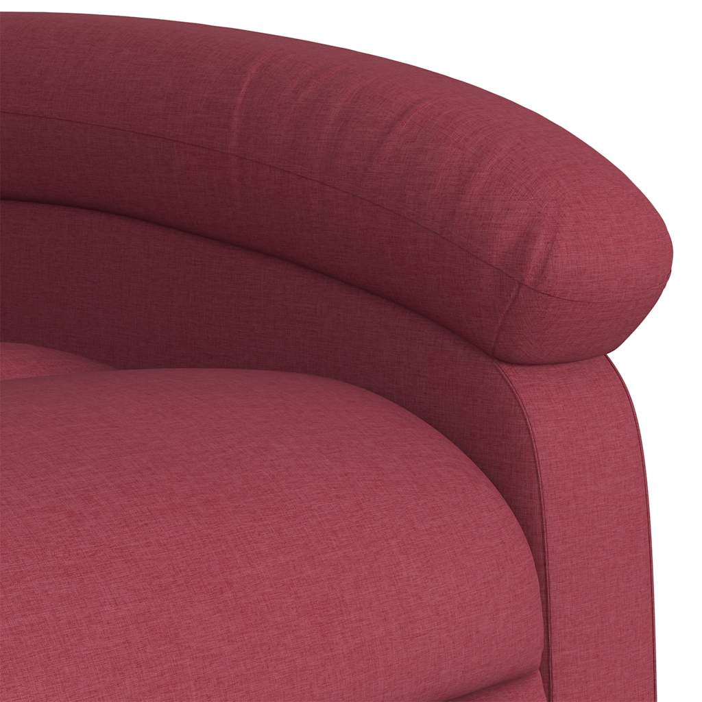 vidaXL Relaxsessel Elektrisch Weinrot Stoff