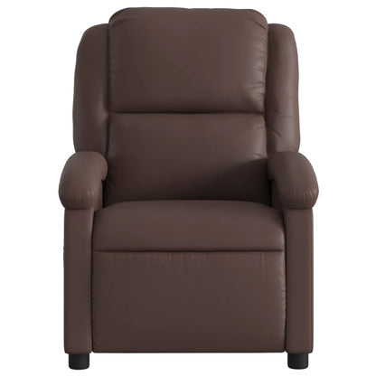 vidaXL Elektrischer Relaxsessel Braun Kunstleder