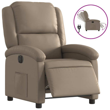 vidaXL Relaxsessel Elektrisch Cappuccino-Braun Kunstleder