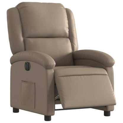 vidaXL Relaxsessel Elektrisch Cappuccino-Braun Kunstleder