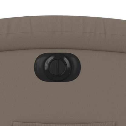 vidaXL Relaxsessel Elektrisch Cappuccino-Braun Kunstleder