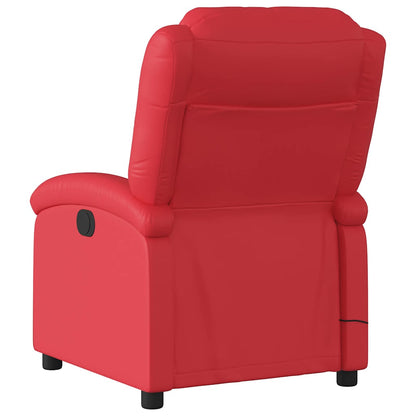 vidaXL Massagesessel Elektrisch Rot Kunstleder