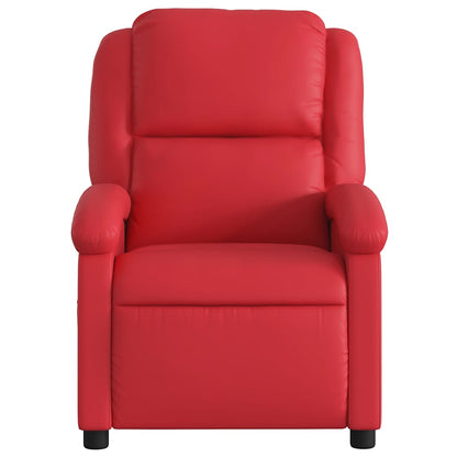 vidaXL Massagesessel Elektrisch Rot Kunstleder
