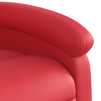 vidaXL Massagesessel Elektrisch Rot Kunstleder