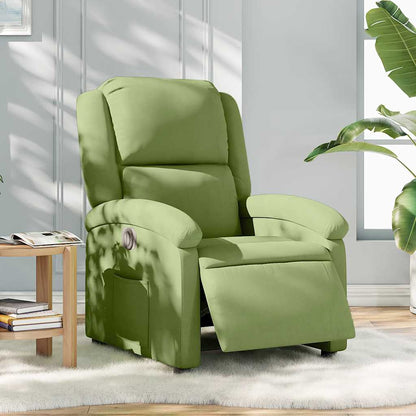 vidaXL Relaxsessel Elektrisch Hellgrün Samt