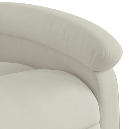 vidaXL Relaxsessel Elektrisch Creme Samt