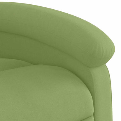 vidaXL Massagesessel Elektrisch Hellgrün Samt