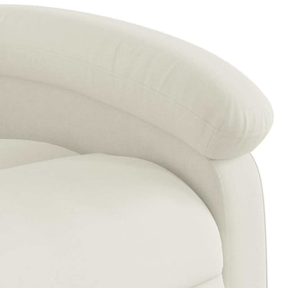 vidaXL Massagesessel Elektrisch Creme Samt