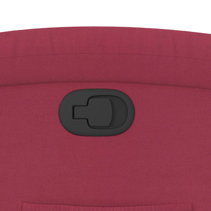 vidaXL Fauteuil releveur rouge bordeaux velours