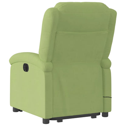 vidaXL Fauteuil de massage électrique releveur velours vert clair