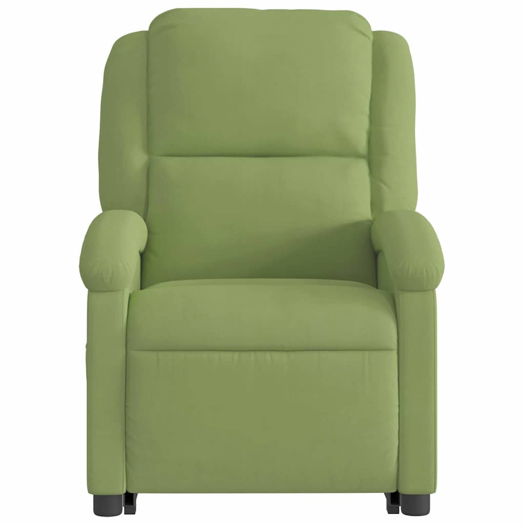 vidaXL Fauteuil de massage électrique releveur velours vert clair