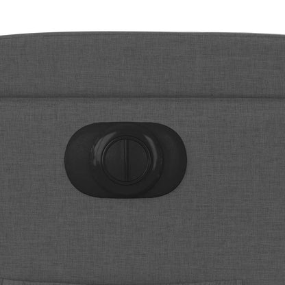 vidaXL Fauteuil relax électrique en tissu gris foncé