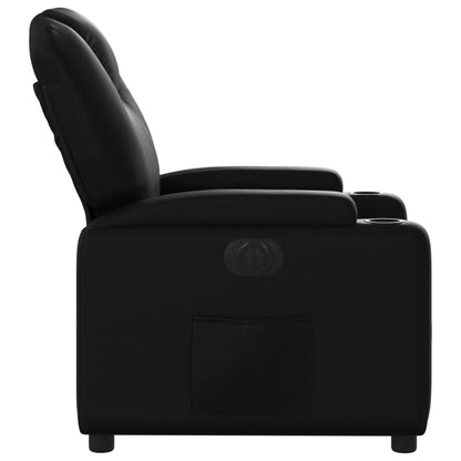 vidaXL Relaxsessel Elektrisch Schwarz Kunstleder