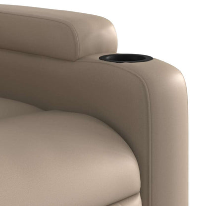 vidaXL Massagesessel Elektrisch Cappuccino-Braun Kunstleder