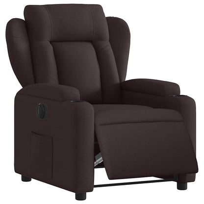 vidaXL Relaxsessel Elektrisch Dunkelbraun Stoff