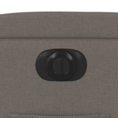 vidaXL Relaxsessel Elektrisch Taupe Stoff