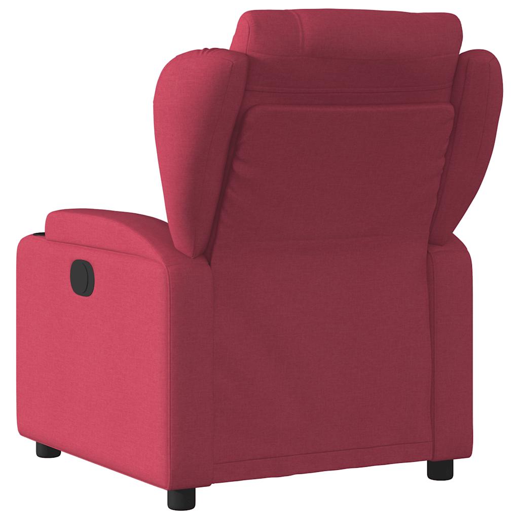 vidaXL Massagesessel Elektrisch Weinrot Stoff