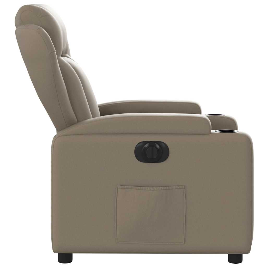 vidaXL Relaxsessel Elektrisch Cappuccino-Braun Kunstleder