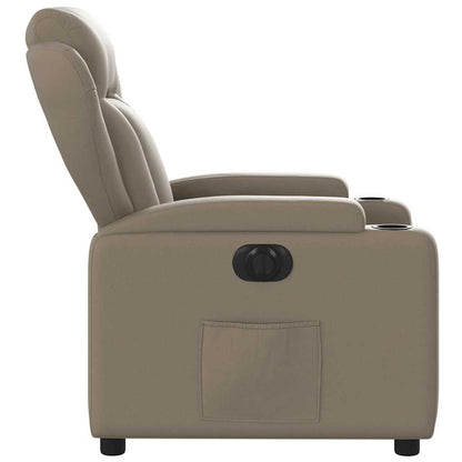 vidaXL Relaxsessel Elektrisch Cappuccino-Braun Kunstleder