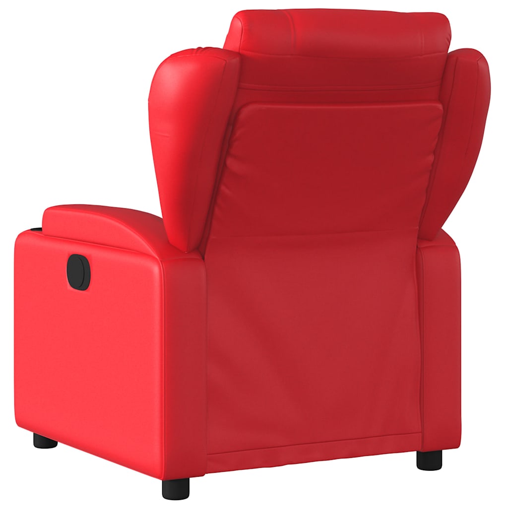 vidaXL Massagesessel Elektrisch Rot Kunstleder