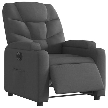 vidaXL Relaxsessel Elektrisch Schwarz Stoff