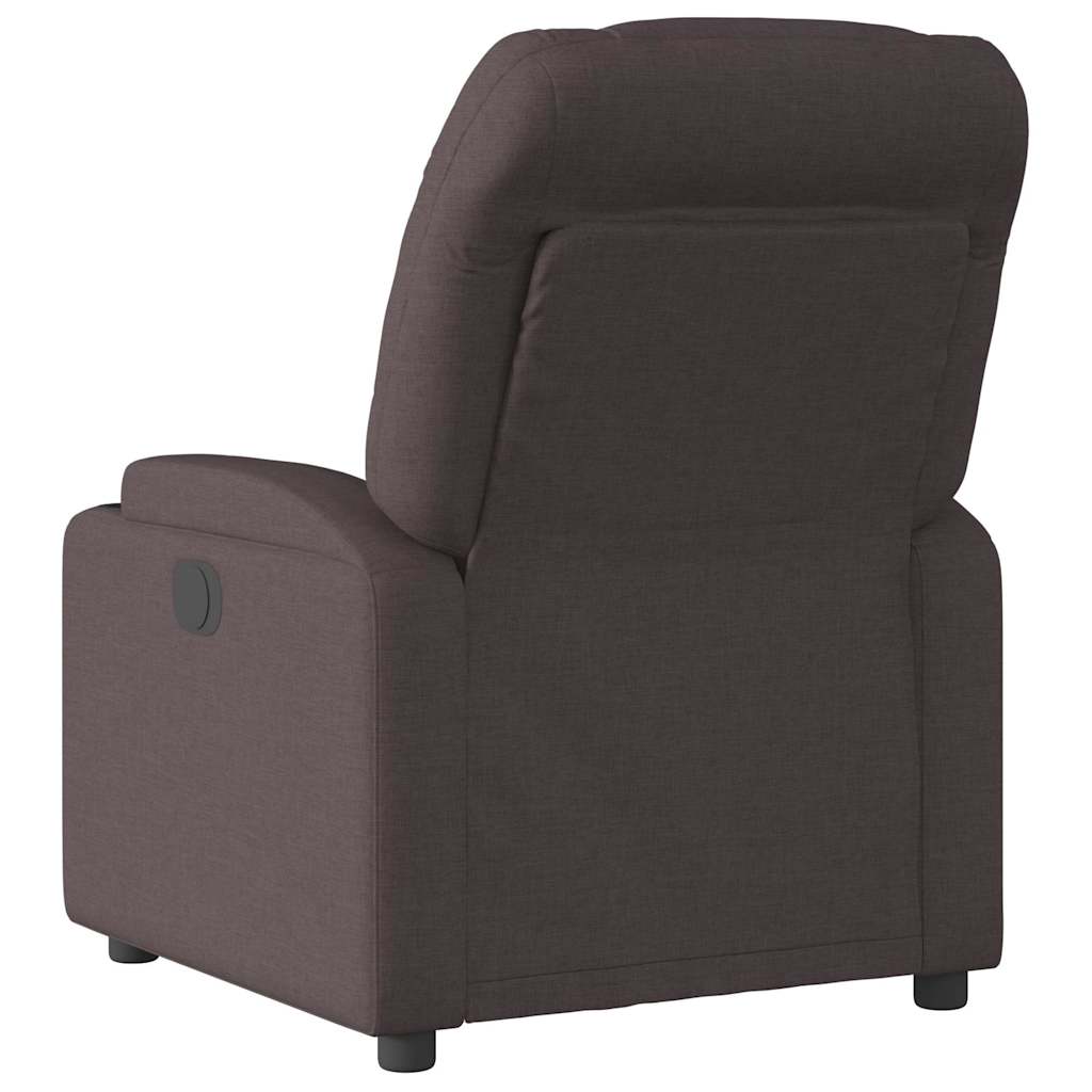 vidaXL Relaxsessel Elektrisch Dunkelbraun Stoff