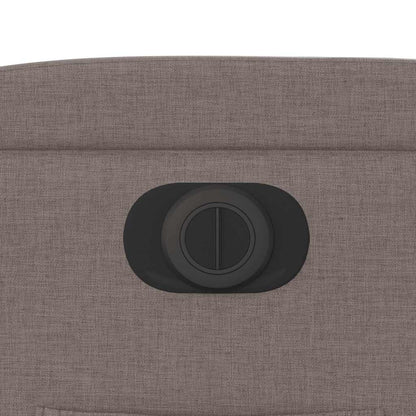 vidaXL Relaxsessel Elektrisch Taupe Stoff