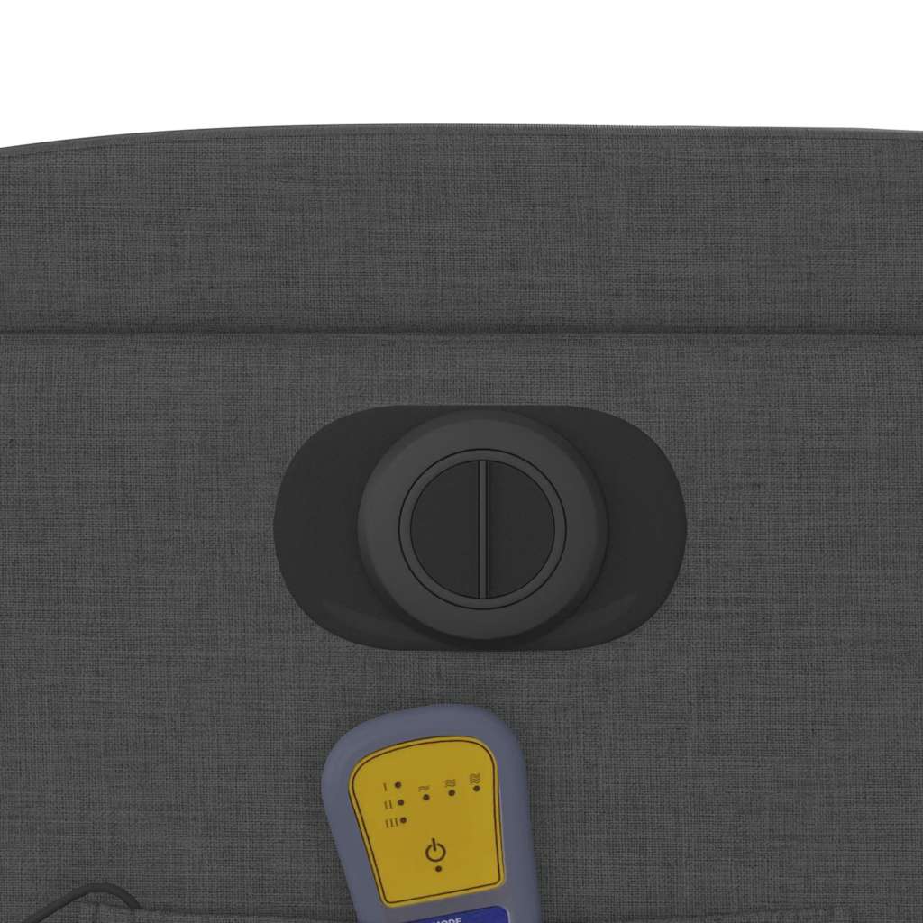 vidaXL Massagesessel Elektrisch Dunkelgrau Stoff