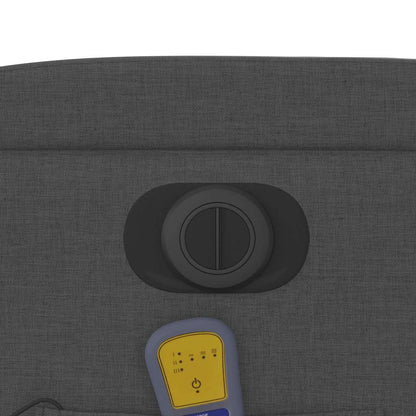 vidaXL Massagesessel Elektrisch Dunkelgrau Stoff