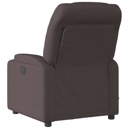 vidaXL Massagesessel Elektrisch Dunkelbraun Stoff