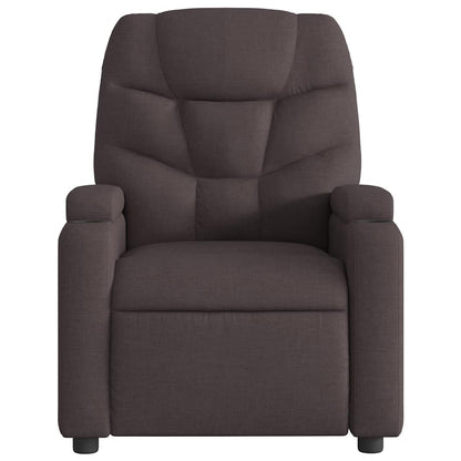 vidaXL Massagesessel Elektrisch Dunkelbraun Stoff