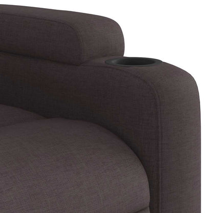 vidaXL Massagesessel Elektrisch Dunkelbraun Stoff