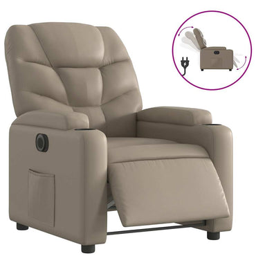 vidaXL Relaxsessel Elektrisch Cappuccino-Braun Kunstleder
