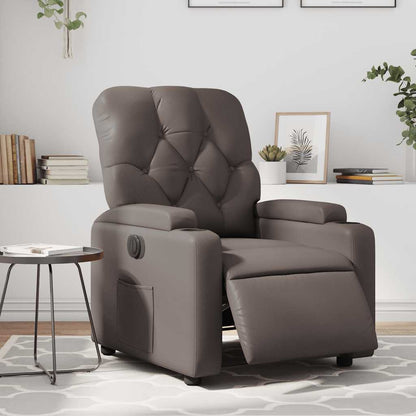 vidaXL Fauteuil relax électrique Marron Similicuir