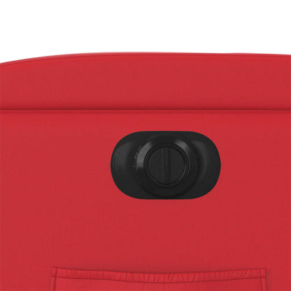vidaXL Fauteuil de relaxation électrique rouge similicuir