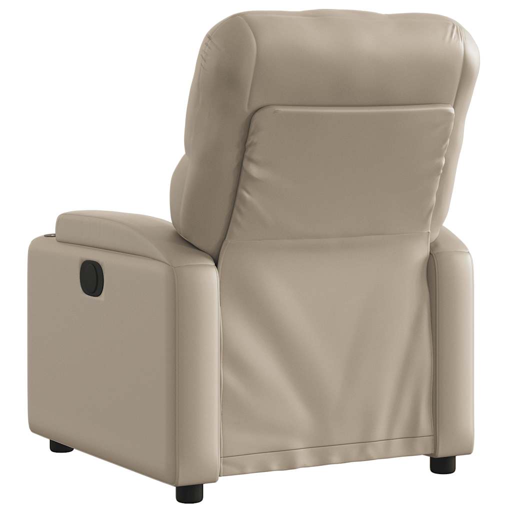 vidaXL Relaxsessel Elektrisch Cappuccino-Braun Kunstleder
