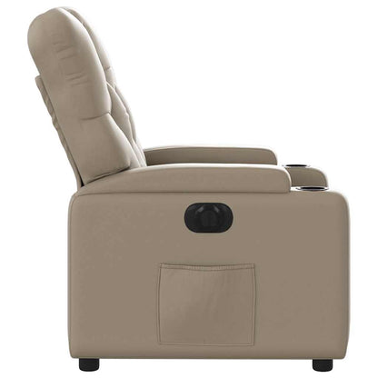 vidaXL Relaxsessel Elektrisch Cappuccino-Braun Kunstleder