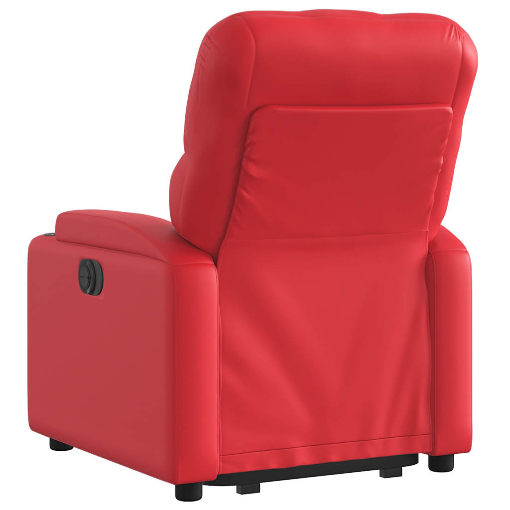 vidaXL Fauteuil relax releveur rouge similicuir