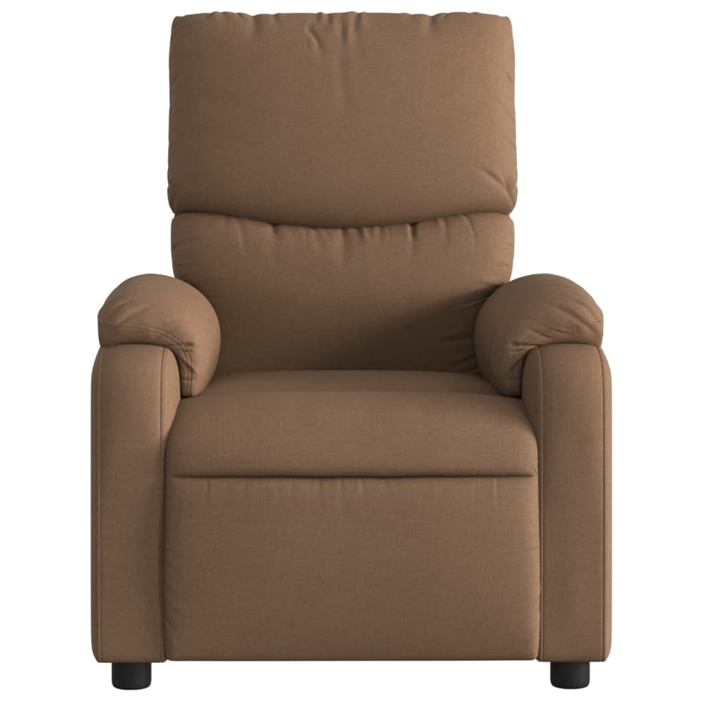 vidaXL Relaxsessel Elektrisch Braun Stoff