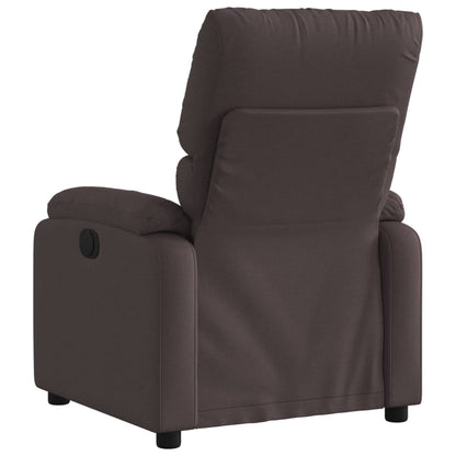 vidaXL Fauteuil relax électrique marron foncé en tissu