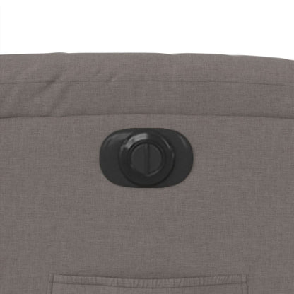 vidaXL Relaxsessel Elektrisch Taupe Stoff