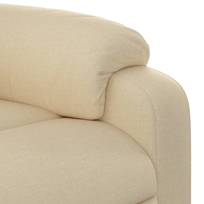 vidaXL Relaxsessel Elektrisch Creme Stoff