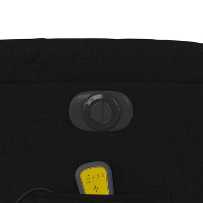 vidaXL Massagesessel Elektrisch Schwarz Stoff