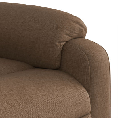 vidaXL Massagesessel Elektrisch Braun Stoff