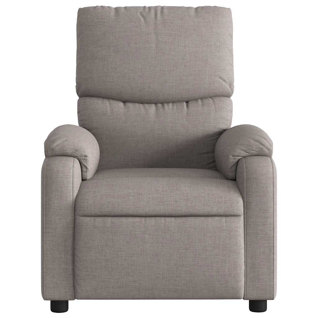 vidaXL Massagesessel Elektrisch Taupe Stoff
