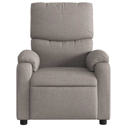 vidaXL Massagesessel Elektrisch Taupe Stoff